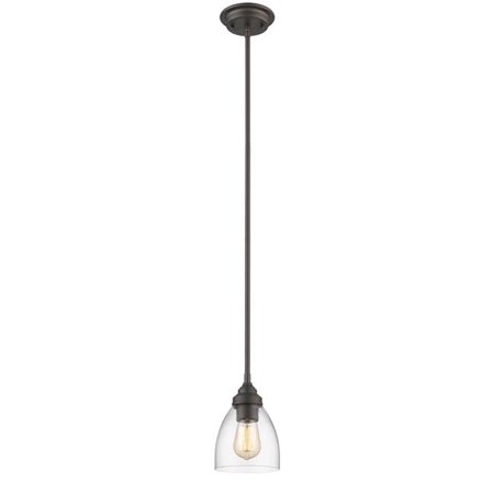 

6 in. Wide Elissa Transitional 1 Light Rubbed Bronze Ceiling Mini Pendant