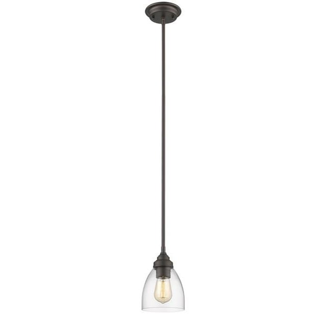 Chloe Lighting CH2S004RB06-DP1 6 in. Wide Elissa Transitional 1 Light Rubbed Bronze Ceiling Mini Pendant
