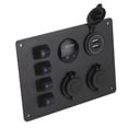 thumbnail image 2 of Rocker Toggle Switch Panel Box, Dual USB Ports Rocker Switch Panel Marine Boat Rocker Switch 4 Gang 12V  For Gps Navigators For Car Boat Rvs, 2 of 8
