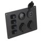 thumbnail image 3 of Panel de interruptor basculante de 4 entradas a prueba de agua, puerto USB Dual, pantalla de voltaje, enchufe de 12V para coche, barco, RV, 3 of 14