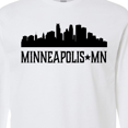 thumbnail image 4 of Inktastic Minneapolis Minnesota City Skyline Long Sleeve T-Shirt, 4 of 5
