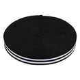 thumbnail image 1 of Miangastore Textile Ribbons Striped Ribbon Black and White Polyester 1 Roll 1772X0.7in, 1 of 8