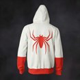 thumbnail image 5 of Spider Hero Zip Hoodie, Spider Web Printed Long Sleeve Pocket Outerwear Apparel for Men Women Cosplay Party, 5 of 8