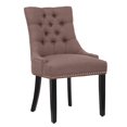 thumbnail image 1 of Costaelm Modern Upholstered Wingback Dining Chair, Brown (Set of 1), 1 of 11