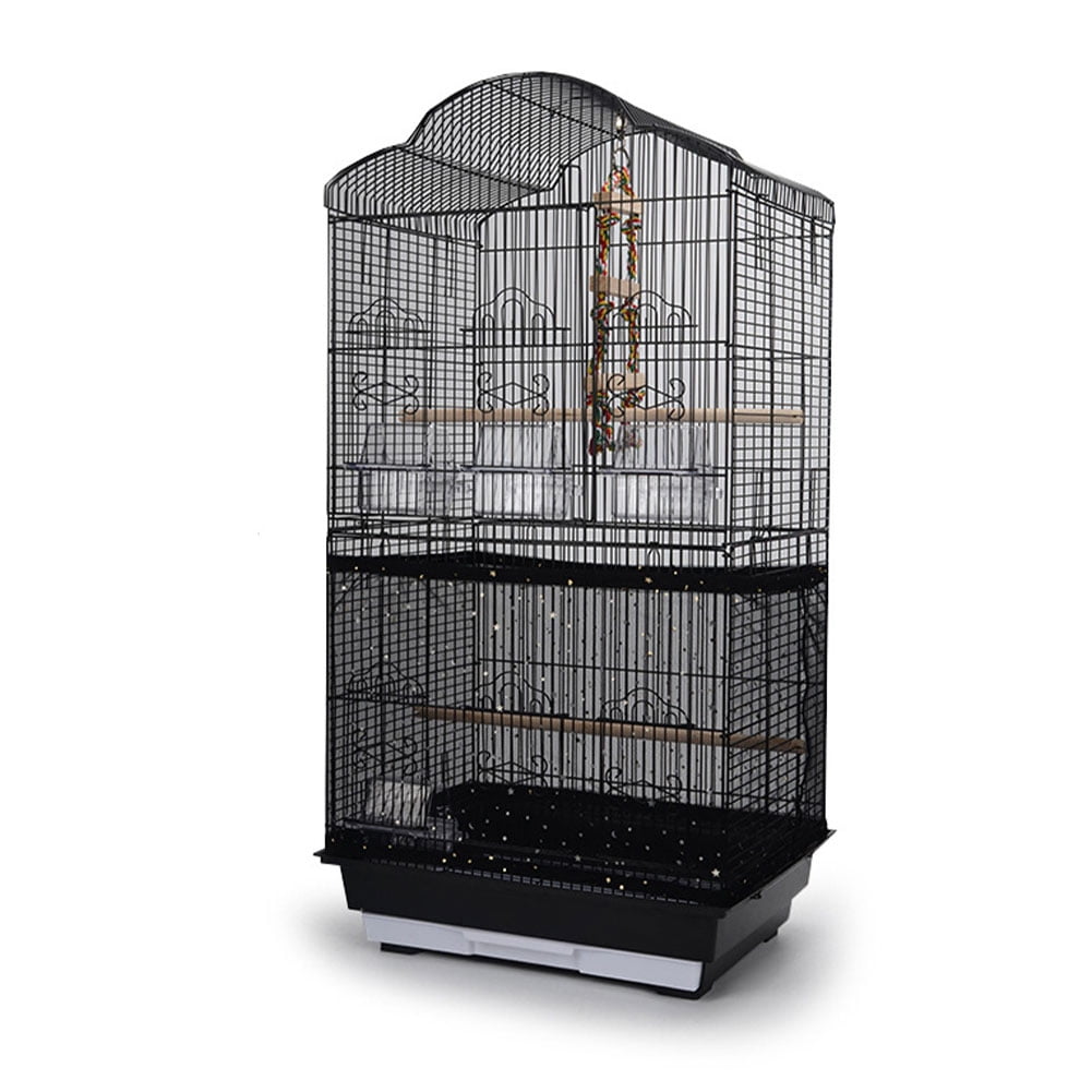 Bird Cage Cover Dustproof Seed Catcher Nylon Mesh Birdseed Net Guard