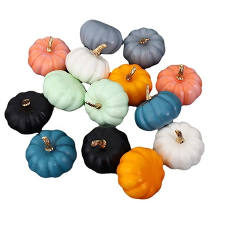 ZTTD 1Pcs Fall Pumpkins Decor, Fake Pumpkins Artificial Pumpkin, Fall Harvest Centerpieces for Tables Thanksgiving Halloween Decorations