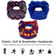 thumbnail image 4 of Paquete de 8 diademas africanas para mujer, diademas anchas estilo bohemio para el cabello de mujer, turbante anudado antideslizante, diademas africanas para hacer deporte, yoga,, 4 of 6