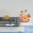 thumbnail image 2 of Soporte Giratorio Para Secar Tazas, Organizador De Tazas Con Soporte Metálico Giratorio De 360 ​​grados Y Reloj De Pared Con Diseño De Gato, Silencioso, Sin Tictac, Para Armario, Sala De, 2 of 8