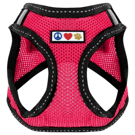 UPC: 0850003242408 | Pawtitas Adjustable Mesh Reflective Dog Harness XL Pink