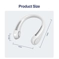 thumbnail image 5 of Portable 3 Speed Neck Fan USB Rechargeable Lazy Neckband Bladeless Cooler, 5 of 5