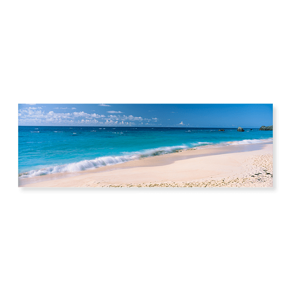 Art Print (Unframed), Waves on the beach by Panoramic Images, 36" x 12"