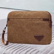 Wxqbjtam Men's Clutch Bag Change Pouch Lightweight Fashion Casual Credit Card Holder Card Coffee