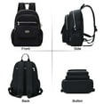 thumbnail image 5 of Spencer Backpack Purse for Womens, Waterproof Nylon Travel Backpack Rucksack Ladies Casual Shoulder Bags, Black, 5 of 11
