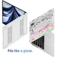 thumbnail image 4 of IBENZER Compatible with 2025 2024 2023 2022 MacBook Air 13 inch case M4 A3240 M3 A3113 M2 A2681, Hard Shell Case & Keyboard Cover & Screen Film & Type-C Adapter for Mac Air 13.6, Brain, 4 of 8