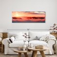 thumbnail image 2 of Elephant Stock Sokal Ridge Sunrise Wall Art - Panoramic Canvas Wall Art - Living Room Wall Decor - Nature Canvas - Pink And Orange Decor - 54" x 18", 2 of 4