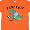 thumbnail image 4 of Inktastic I Love Soccer-dinosaur in Blue Boys or Girls Toddler T-Shirt, 4 of 5