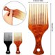 thumbnail image 4 of Peine afro de 2 piezas, cepillo antiestático para cabello afro, peine afro de dientes anchos para cabello rizado y encrespado., 4 of 5
