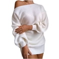 thumbnail image 2 of JNGSA Chandails d'Automne pour Femmes, Robe Pull à Manches Longues, Ample, Douce, Automne/hiver, en Solde, 2 of 5