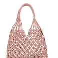 thumbnail image 4 of Bolso de paja de algodón, bolso de mano, bolso de mano para mujer , Rosado Salvador bolsos de hombro de paja para mujer, 4 of 7