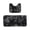 Black, variant on 2 Piece Non Slip Bath Mat Set, Soft Absorbent Plush Bathroom Rugs for Restroom, Thick Foam Shower Mats, Gray