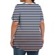 thumbnail image 3 of Tamaño Más Manga Corta Tops para las Mujeres Impreso Manga Corta Sólida Redonda Cuello Plegado Blusa, Poliéster Más Tamaño Superior, Lavado a Mano, 3 of 6