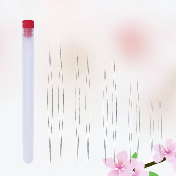 Supvox 10pcs Beading Needles for Clay Beads with Long and Thin Shape for Women and Needle Sewing Enthusiasts