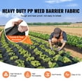 thumbnail image 2 of KFFKFF Landscape Weed Prevention Material, 6*300FT Robust Garden Weed Cloth, Interwoven PP Weed Management Material, Pathway Cloth, Geotextile Material for Groundscaping, Ground Protection, 2 of 9