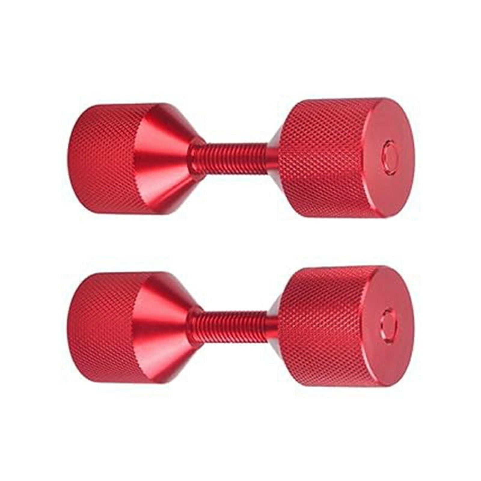 4 Pcs Aluminium Flange Two Hole Pins 1-1/8 Inch Two Hole Alignment Pins & 1-5/8 Inch Detachable Flange Red