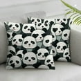 thumbnail image 3 of Panda Face Decorative Pillow Cases  Super Soft Throw Pillows Cover for Sofa Chair Bedroom, 3 of 7