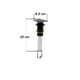 thumbnail image 3 of Cespol Para Lavabo De Push Desague Contra Rubinett  Cuadrado Negro Mate Acero Inoxidable Con Rebosadero, 3 of 4
