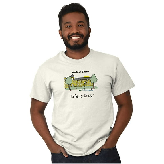 Parents Weekend Dad Walk of Shame College Mens Graphic T Shirt Tees Brisco Brands