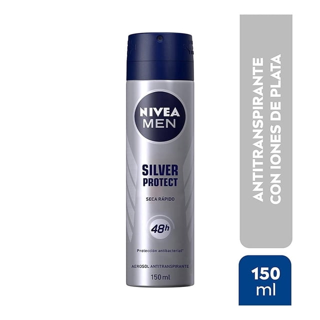 Antitranspirante NIVEA MEN silver ptorect antibacterial spray 150 ml