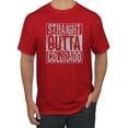 thumbnail image 1 of Straight Outta Colorado COL Fan | Fantasy Baseball Fans | Mens Sports Graphic T-Shirt, Red, Small, 1 of 4