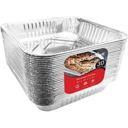 Stock Your Home Aluminum Foil Pans 9x9 Sqaure Baking Pans,30 Pack