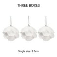 thumbnail image 3 of JLFNYA Mini Christmas Ornaments Clearance,Christmas Balls Ornament,Pack of 3 Christmas Glitter Foam Balls Christmas Tree Decoration Christmas Balls 8cm, 3 of 5