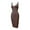 Brown, variant on Shapewear Slips for Under Dresses Adjustable Spaghetti Strap Bodycon Full Slip Dress Tummy Control Seamless Shaping Midi Dress Body Shaper