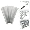 thumbnail image 4 of 2pcs Fireplace Mesh Screen Curtains Fireplace Screen Panels with Handles, 4 of 8