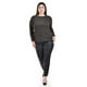 thumbnail image 5 of Blusa con patron geometrico Roman Fashion /Tallas Extras, 5109 (Dorado) dorado 36, 5 of 6