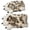 Black, variant on Leopard Print Furry Animal Shape Gloves, Plush Mittens for Halloween Winter