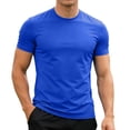 thumbnail image 3 of ibiyuan Workout Shirts Men Short Sleeve Shirts Men's T-Shirts Quick-Dry Basic Tee Summer Upf 50+ Gym Tops Breathable for Gym Running Athletic, 3 of 4
