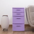 thumbnail image 1 of Cajonera Modular Organizador Multiusos 4 Niveles Lila, 1 of 4
