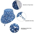 thumbnail image 4 of Rciityk Baby Girls Sun Hat Toddler Bucket Hat Outdoors Toddler UPF 50+ Sun Protection Hat Baby Chin-Strap Sun Hat - Spring/Summer Savings Clearance, 4 of 8