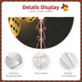 thumbnail image 3 of KLL Christmas Tree Skirt,Party Decorations Farmhouse for Christmas Decorations Holiday Party 36" -Golden Dice, 3 of 6