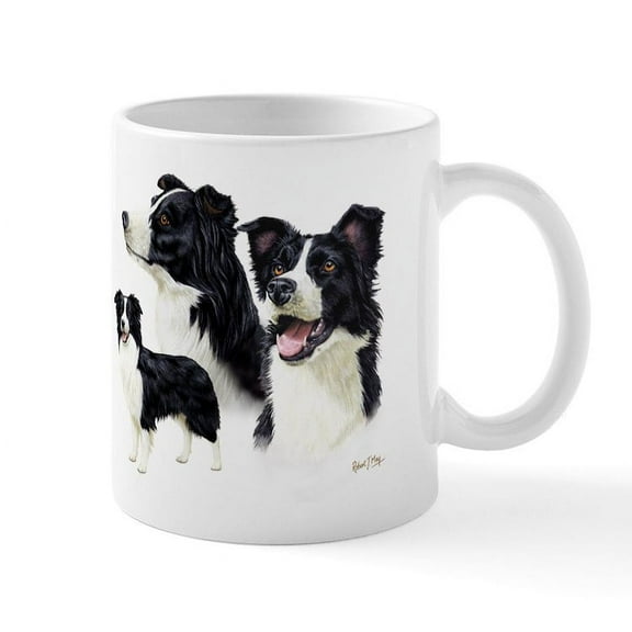 CafePress - Border Collie Mug - 11 oz Ceramic Mug - Novelty Coffee Tea Cup