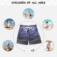 thumbnail image 6 of FORMRS Boys Swim Trunks Quick Dry Mesh Liner Boardshorts Sizes XS-XL, Moonlight Mountain, 6 of 7