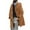 Gold, variant on Herrnalise Men Winter Casual Solid Mid-length Wool Overcoat With Horn Buckles Windbreaker Hooded Coat Gold