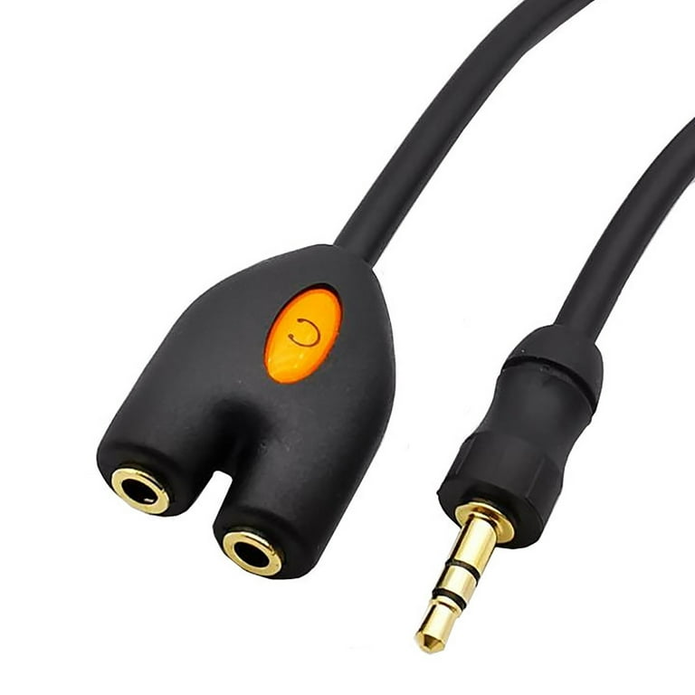 Two Way 3.5mm Dual Headphone Jack Splitter AUX Stereo Earphone