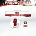 thumbnail image 2 of Aluminum Dart Shafts, Medium 2BA Thread Dart Stems Replacement Accessories with Rubber Rings for Steel Tip Red, 2 of 5