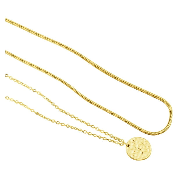 Collar para mujer Collar serpiente en espiga chapado en oro Collar de moda para mujer