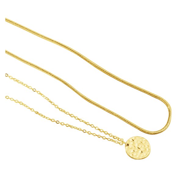 Huanglei Collier pour Femmes Plaqué Or Serpentin à Chevrons Collier de Mode pour Femmes